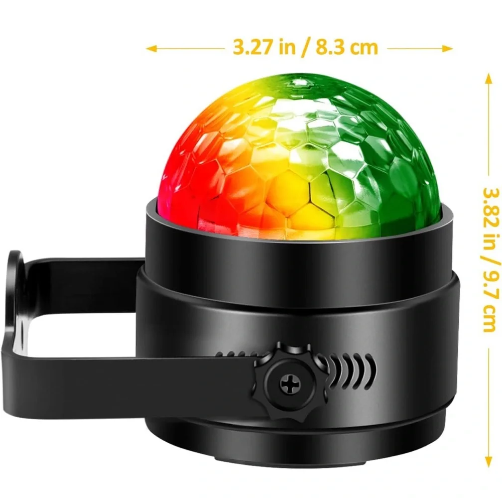 Strobe Lights for Parties,Sound Activated Disco Ball Lights with Remote,2 Packs